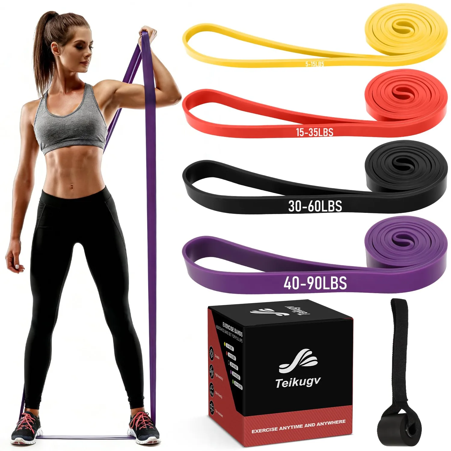 Life Fitness resistance band set image 3